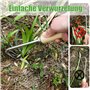 Désherbeur manuel en acier inoxydable, outil de désherbage pour le jardin, désherbeur de racines avec manche en bois, désherbeur