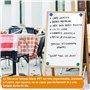 Tableau Blanc Magnétique Autocollant Set, 420 x 300 mm Tableau Magnetique Frigo, A3 Tableau Aimanté Frigo + 4 Pcs Tableaus Blanc