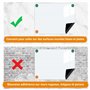 Tableau Blanc Magnétique Autocollant Set, 420 x 300 mm Tableau Magnetique Frigo, A3 Tableau Aimanté Frigo + 4 Pcs Tableaus Blanc