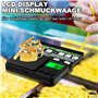 Zeawavsl Balance de Precision 1000g/0.01g, Digital Balance de Precision avec Écran LCD, Mini Balances Alimentaire Multifonctionn