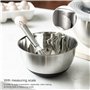 FAB4HOME Lot de 3 Bol Inox avec Couvercle Saladiers avec Couvercles Hermétiques et Fond Antidérapant en Silicone Bols à Mélanger