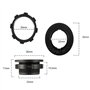 HUAREW Interrupteur d'éclairage LED rond bleu KCD1-8 12V 20A Interrupteur à bascule étanche pour véhicules marins et divers Inte