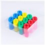 Srup 12 pièces Taille-Crayon Double Trou avec Couvercle, Taille-Crayon Double Trou, Ensemble de Taille-Crayon Manuel en Plastiqu