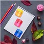 Srup 12 pièces Taille-Crayon Double Trou avec Couvercle, Taille-Crayon Double Trou, Ensemble de Taille-Crayon Manuel en Plastiqu