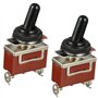 BOJACK Interrupteur à Levier marin étanche 12 V DC 30 A 2 broches ON Off SPST avec capuchon étanche pour voiture