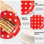 CINGHIA Assiette Carton Anniversaire, 80 Pièces Couleur, 7 Pouces Ronde pour Les Fêtes, Pique-Niques