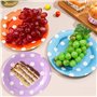 CINGHIA Assiette Carton Anniversaire, 80 Pièces Couleur, 7 Pouces Ronde pour Les Fêtes, Pique-Niques