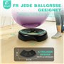 ENOVI EasyBalance Ballon de gymnastique Pezziball, avec socle et pompe, 65 cm, violet améthyste