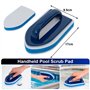 POOLAZA Kit de Nettoyage pour Piscine, Durable, Spa Skimmer et brosses avec poignée antidérapante et pôles en Aluminium de 91.5c