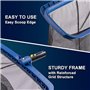 POOLAZA Kit de nettoyage de piscine avec filet de skimmer à mailles fines et brosse de piscine de 45 cm, skimmer en filet stable