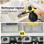 Nettoyeur vapeur à main, nettoyeur vapeur portable, multi-usage, avec serrure de sécurité et kit d'accessoires de 10 pièces pour