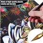 IBMLOMM Stylos à Gratter pour Tableaux à Gratter - Ensemble d'accessoires pour Tableaux à Gratter Adultes, Idéal pour l'art DIY 