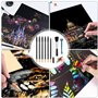 IBMLOMM Stylos à Gratter pour Tableaux à Gratter - Ensemble d'accessoires pour Tableaux à Gratter Adultes, Idéal pour l'art DIY 