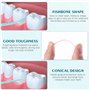 ERNZI 500 Cure-Dents en Plastique - Idéal pour l'Entretien Buccal à la Maison ou dans les Hôtels - Nettoyage Facile des Espaces 