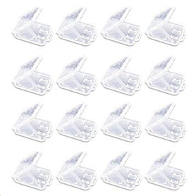 Doutop Lot de 20 Cases Boîte de Rangement pour Carte Mémoire SD MMC Micro SD TF Cartes Plastique Transparent Etui de Rangement S