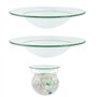 Onlvmyur 2 Pièces Lampe à Parfum Bol en Verre 12cm Chauffe-Huile en Verre Rond