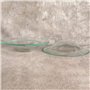 Onlvmyur 2 Pièces Lampe à Parfum Bol en Verre 12cm Chauffe-Huile en Verre Rond, Bol de Remplacement Cire Parfumée Plateau pour L