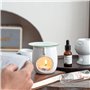 Onlvmyur 2 Pièces Lampe à Parfum Bol en Verre 12cm Chauffe-Huile en Verre Rond, Bol de Remplacement Cire Parfumée Plateau pour L