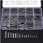 Akozon Keys Set 140 pcs Round Ended Plume Clé Parallèle Arbre D'entraînement 8mm 10mm 12mm 16mm 20mm 25mm 30mm
