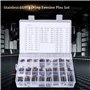 Akozon 280Pcs Goupilles Cylindriques en Acier Inoxydable Assortiment Kit, Split Printemps Goupille ension Rouleaux Set M1.5 M2 M