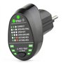 HUIOP Advanced RCD de prise électrique Test de fil de terre neutre automatique de polarité de circuit Mur EU Plug Breaker Finder