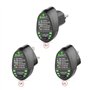 HUIOP Advanced RCD de prise électrique Test de fil de terre neutre automatique de polarité de circuit Mur EU Plug Breaker Finder