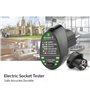 HUIOP Advanced RCD de prise électrique Test de fil de terre neutre automatique de polarité de circuit Mur EU Plug Breaker Finder
