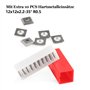 Trvoxviq Fraise à affleurer à plaques réversibles, tige de 16 mm, fraise à affleurer avec 12 inserts en carbure de tungstène, co