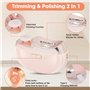 3 en 1 Coupe Ongles Electrique Portable pour Ongles des Pieds