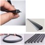 Lot de 2 lames d'essuie-glace de rechange universelles en caoutchouc 700 mm