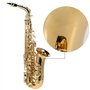 COMETX Saxophone Alto en Mib - Instrument de Musique en Laiton Laqué Or - Type de Clé 802 - Outil à Vent Avec Brosse de Nettoyag