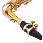 COMETX Saxophone Alto en Mib - Instrument de Musique en Laiton Laqué Or - Type de Clé 802 - Outil à Vent Avec Brosse de Nettoyag