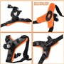 GUMNIGHTAccessoires pour Casque de Moto – Support de Casque et mentonnière – Conception Antichoc et antidérapante, Applications 