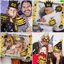 Eowppue Photobooth 60 Ans, 31Pièces Kit Photobooth Anniversaire, Accessoires Photobooth Anniversaire avec Cadre Photo 60 Ans, Ph