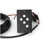 Xigner Phare de recherche pour bateau - 12 V - 100 W - Ampoule halogène - Télécommande - Projecteur de recherche portable avec r