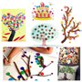 VGOODALL 1000 Pièces Boutons en Plastique Différentes Tailles et Couleurs pour DIY Bricolage Peinture Cadeau Décoration