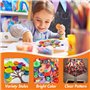 VGOODALL 1000 Pièces Boutons en Plastique Différentes Tailles et Couleurs pour DIY Bricolage Peinture Cadeau Décoration