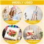 Lot de 5 Toiles à Peindre 20x20cm, Toile Peinture, Pur Coton Toiles à Peindre, 3mm Cartons Entoilés, Toile a Peindre Petite, Toi