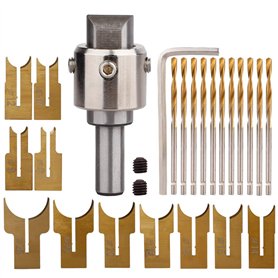 YLSZHY Lot de 26 forets à billes en bois de 6 à 25 mm en carbure de tungstène pour travaux manuels