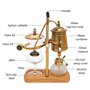 Loohacp Siphon Balance Machine à café avec siphon, cafetière belge, outils d'extraction pour café infusé à la main avec cuillère