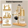 Loohacp Siphon Balance Machine à café avec siphon, cafetière belge, outils d'extraction pour café infusé à la main avec cuillère