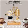 Loohacp Siphon Balance Machine à café avec siphon, cafetière belge, outils d'extraction pour café infusé à la main avec cuillère