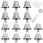 YOYEAH Lot de 14 crampons en aluminium pour chaussures de football Nike - 11 mm/13 mm - Avec clé - Crampons de rechange pour Nik