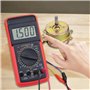 LiieyPet Voltmètre numérique multimetro testeur de tension testeur de continuité ohm voltmètre ampèremètre tension AC/DC tension