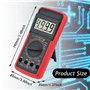 LiieyPet Voltmètre numérique multimetro testeur de tension testeur de continuité ohm voltmètre ampèremètre tension AC/DC tension