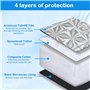 BNGXR Couverture Pare-Brise Voiture, Bâche Pare Brise Protection Magnétique Couverture Repliable pour Plupart des VéHicules Univ