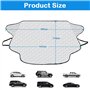 BNGXR Couverture Pare-Brise Voiture, Bâche Pare Brise Protection Magnétique Couverture Repliable pour Plupart des VéHicules Univ