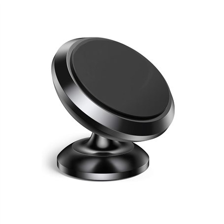 ehomiiii Support magnétique de téléphone portable réglable à 360° pour voiture - Montage sur tableau de bord - Compatible avec l