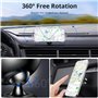 ehomiiii Support magnétique de téléphone portable réglable à 360° pour voiture - Montage sur tableau de bord - Compatible avec l