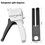 通用 Wandefol 50ml Pistolet Distributeur Époxy, AB Pistolet à Colle Époxy Ratios 1 : 1/2?: 1 pour Mélange Colle, Grey